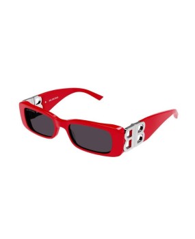 Gafas de sol de moda Balenciaga DYNASTY RECTANGLE Roja