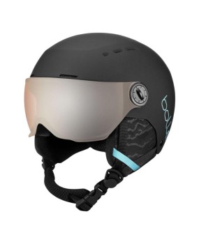 Bollé QUIZ VISOR Black Blue Matte | Casco de nieve | Tu Vision